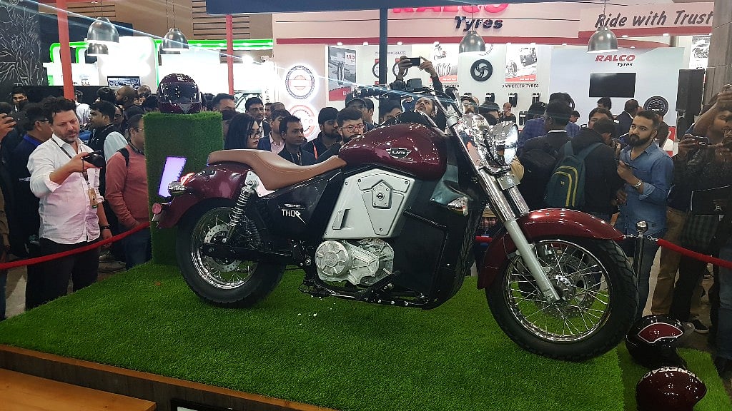 UM Motorcycles Renegade Thor at the Auto Expo 2018. 