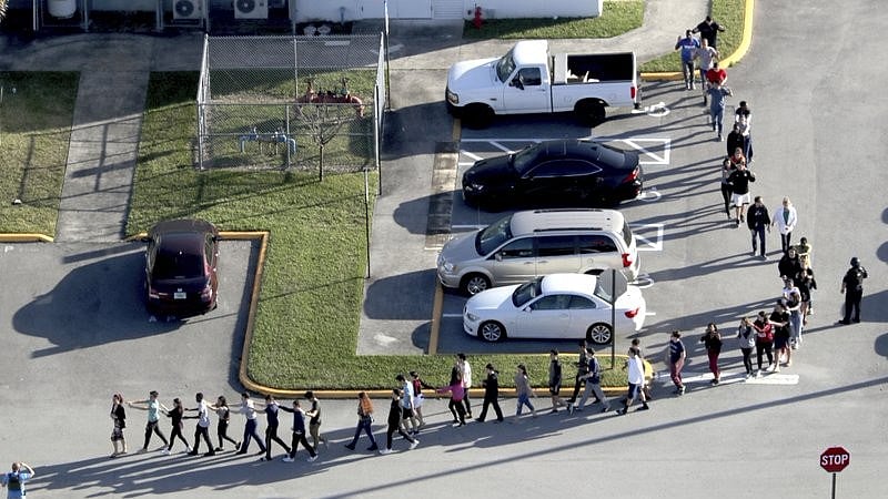 The students thought it was a drill.