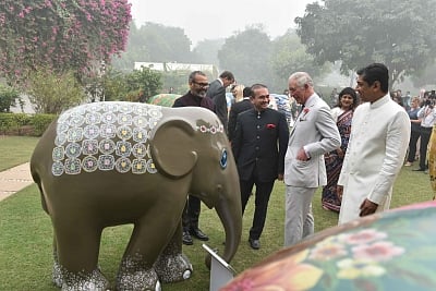 Billionaire diamond trader Nirav Modi (in Black) with HRH Prince Charles of Wales. A day after a massive $1.8 billion fraud was unearthed in a PNB branch in Mumbai, the Enforcement Directorate launched a nationwide raid on Modi