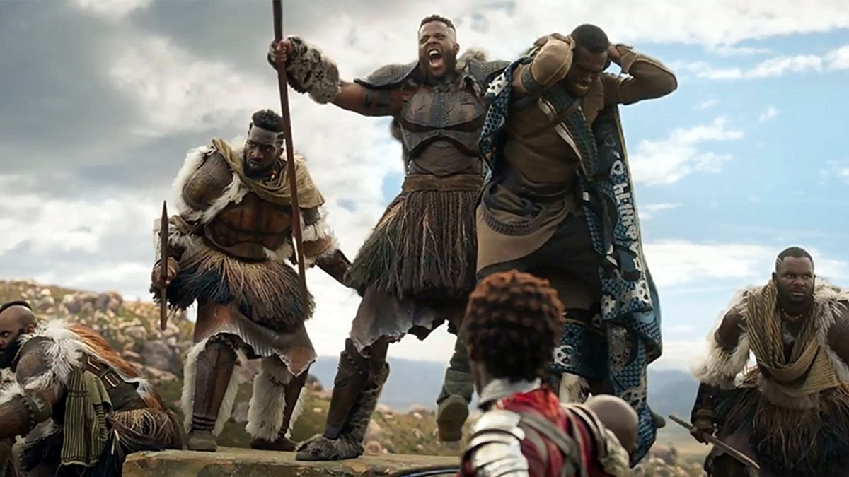 A still from <i>Black Panther. </i>
