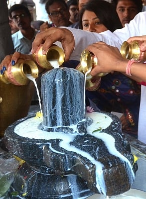 Thousands of devotees thronged Shiva temples across Odisha to offer prayers on the occasion of Maha Shivaratri on Wednesday. (Photo: IANS)
