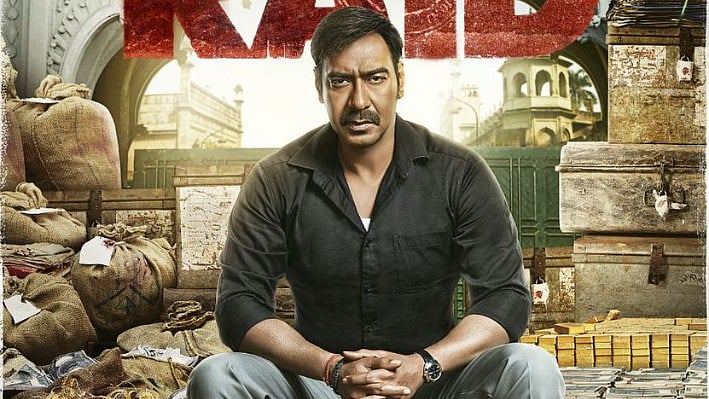 Ajay Devgn in a poster of <i>Raid</i>. 