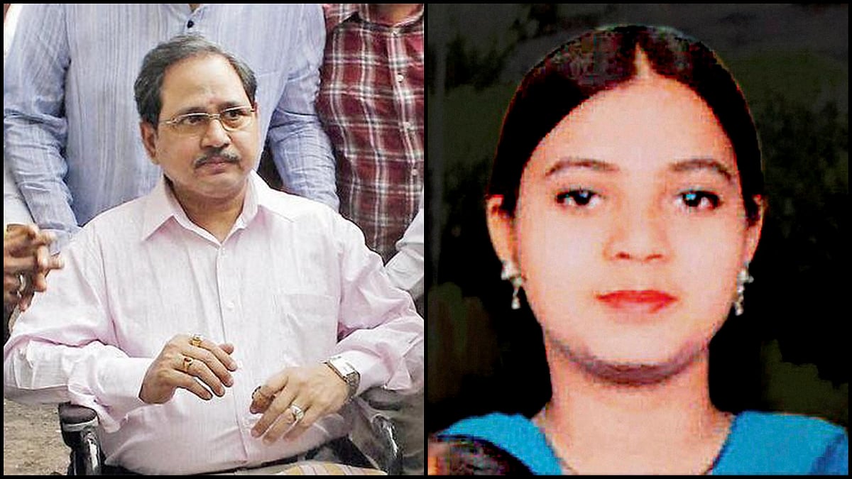 Senior IPS officer PP Pandey (L), Ishrat Jahan (R). 