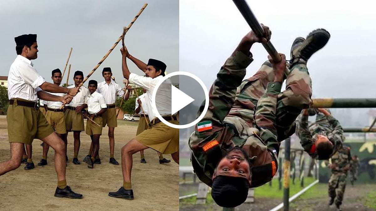 RSS chief Mohan Bhagwat says if the Constitution permits, his men can be trained to guard India’s borders in a matter of three days, unlike the Army’s training period.