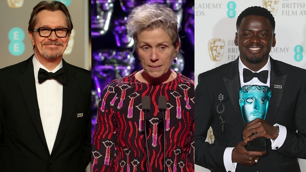 Gary Oldman, Frances McDormand, and Daniel Kaluuya were among the Bafta 2018 winners.&nbsp;