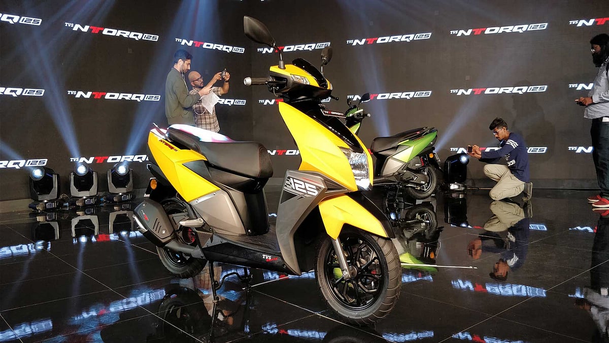The TVS Ntorq comes with a fully digital instrument cluster.