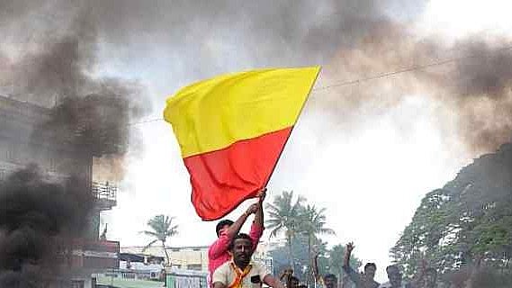 The proposed Karnataka flag will be yellow, white and red, with the state’s emblem.