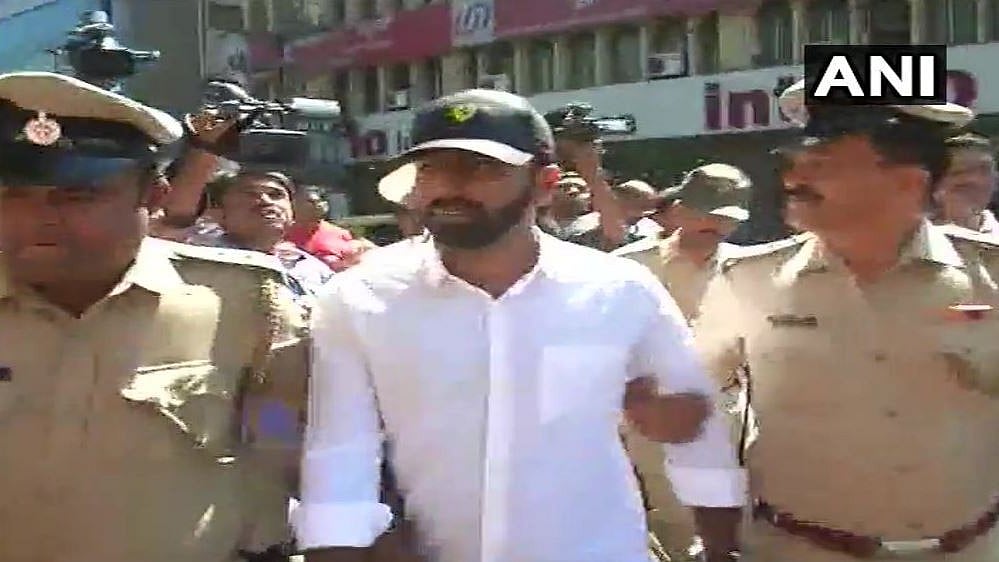 Haris Nalapad surrendered to the Cubbon Park police on 19 February