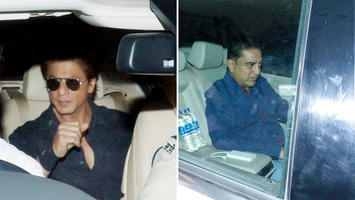 SRK and Kamal Haasan at Anil Kapoor’s home.&nbsp;