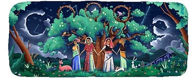 A Google Doodle on Monday celebrated the 45th anniversary of the Chipko Movement one of the most influential non-political eco-conservation movements in the world, inspired by the famed Sundarlal Bahuguna, in 1973.