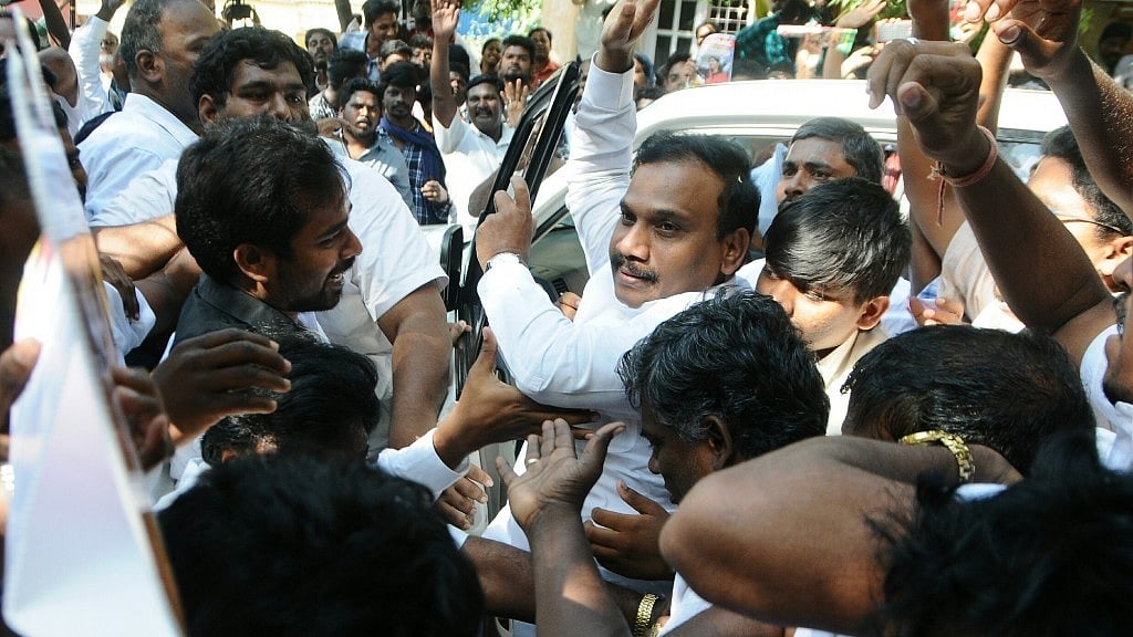Former Union Telecom Minister A Raja.