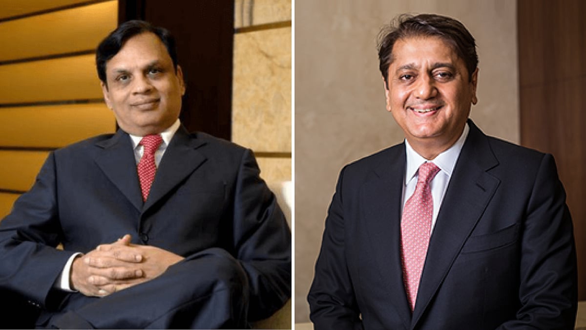 Venugopal Dhoot(left) and Deepak Kochhar(right)