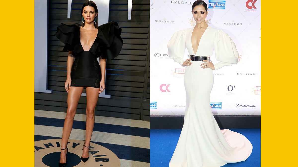 The plunging necklines donned by Kendall Jenner & Deepika Padukone.