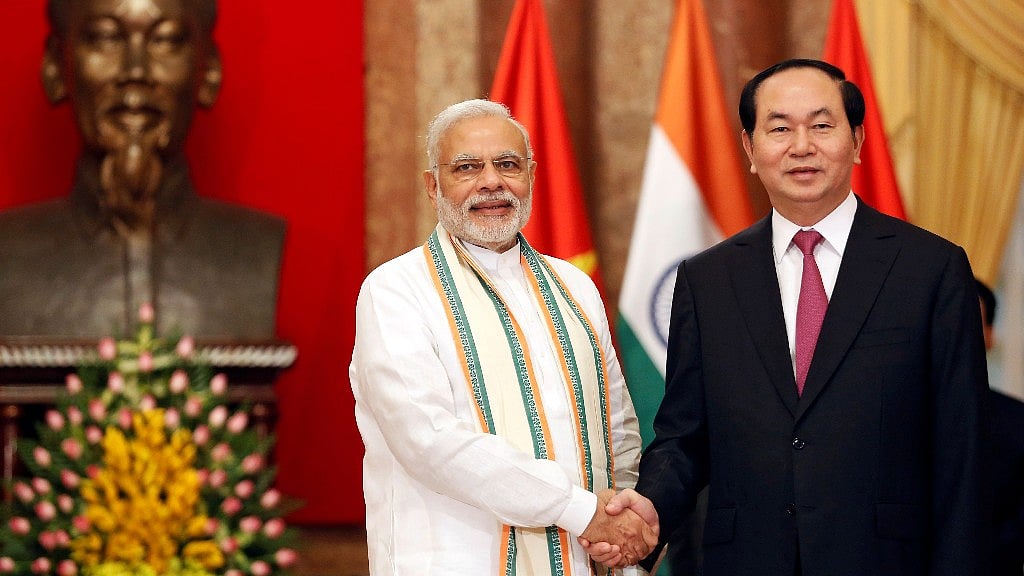 PM Modi poses for a photo with Vietnam’s President Tran Dai Quang in Hanoi, Vietnam in 2016. Image used for representational purposes.