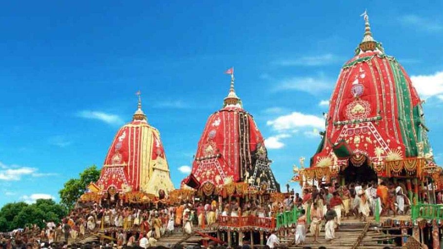 The annual Rath Yatra celebration.