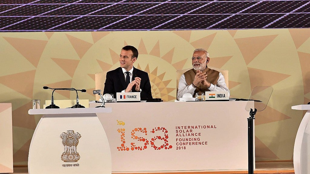 Prime Minister Narendra Modi addresses the dignitaries of 23 countries gathered at the summit.