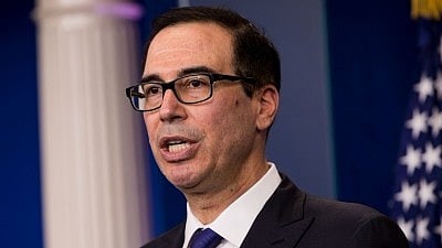 US Treasury Secretary Steven Mnuchin. 
