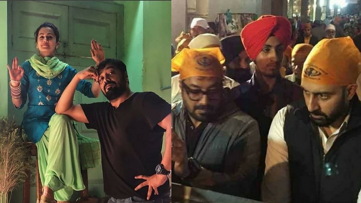Taapsee Pannu, Anurag Kashyap and Abhishek Bachchan.&nbsp;