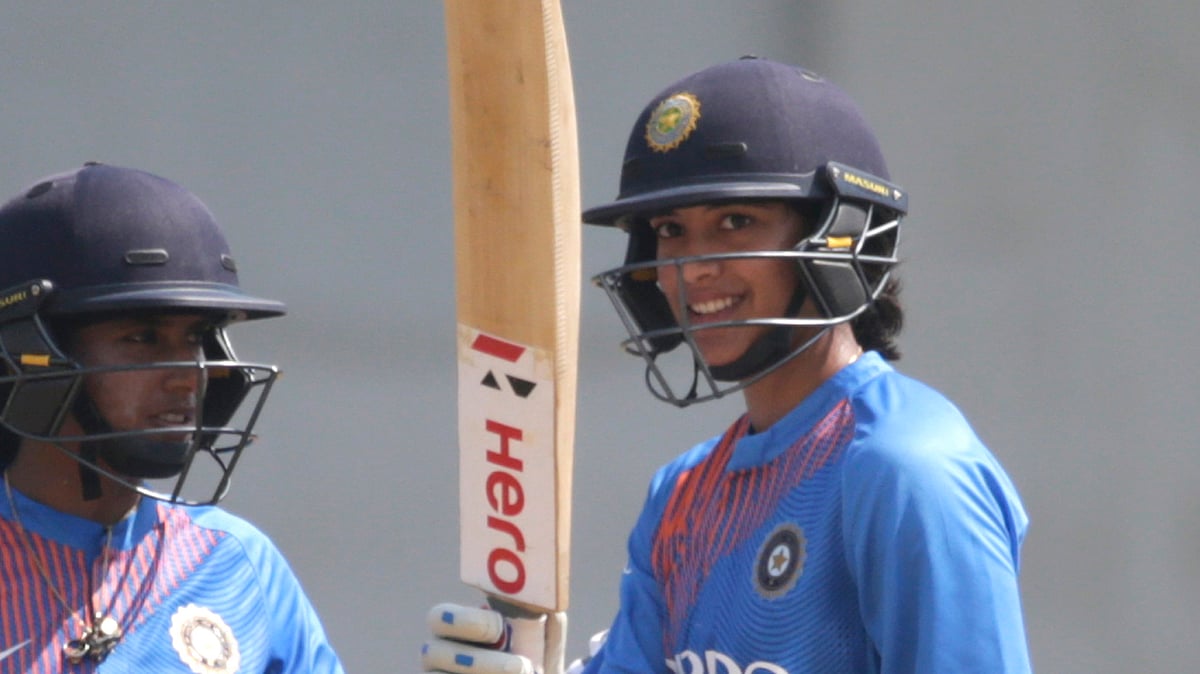 Smriti Mandhana smashed the fastest T20 international half-century by an Indian woman on Sunday.