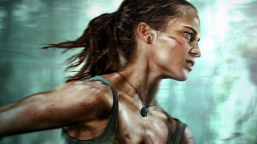 A poster of <i>Tomb Raider</i>.
