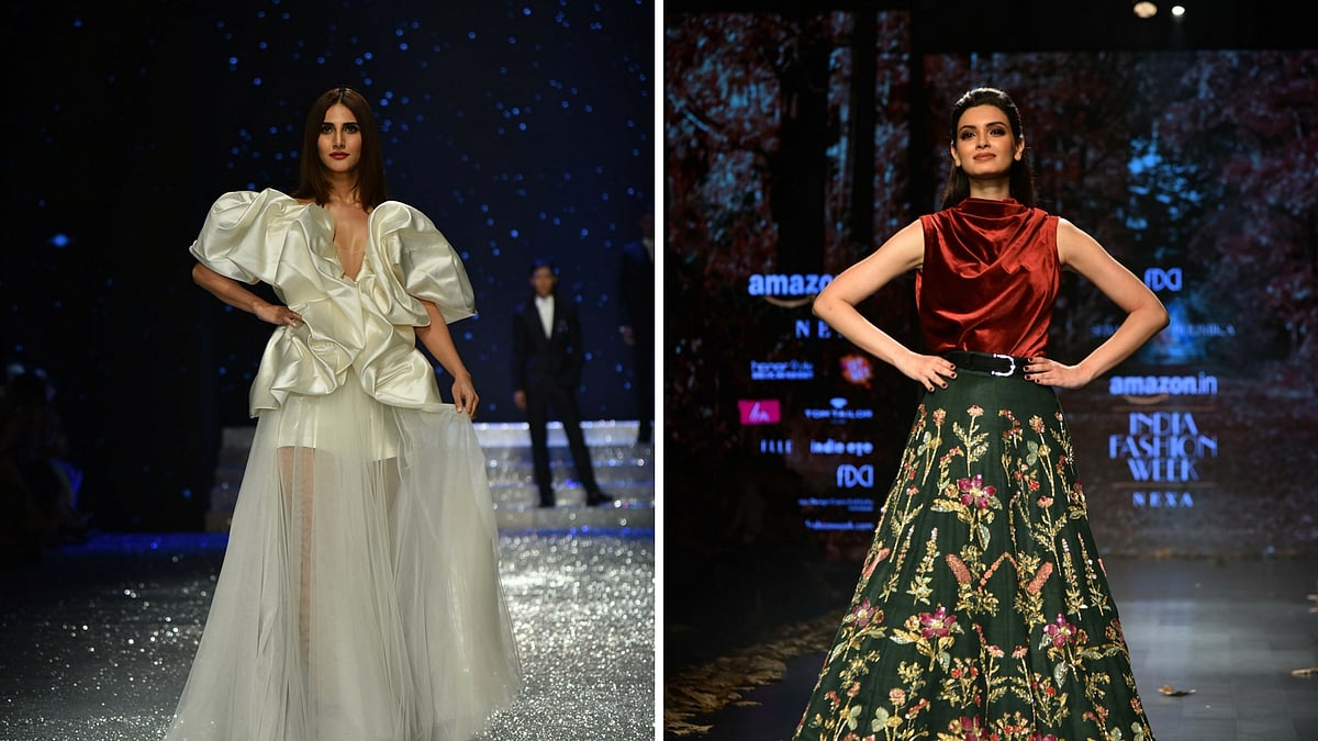 While Penty looked effortlessly ethereal with no accessories as she walked the ramp for Shyamal &amp; Bhumika, Vaani Kapoor transformed into a Bond girl in a joint show for Ashish N. Soni and Gauri &amp; Nainika.
