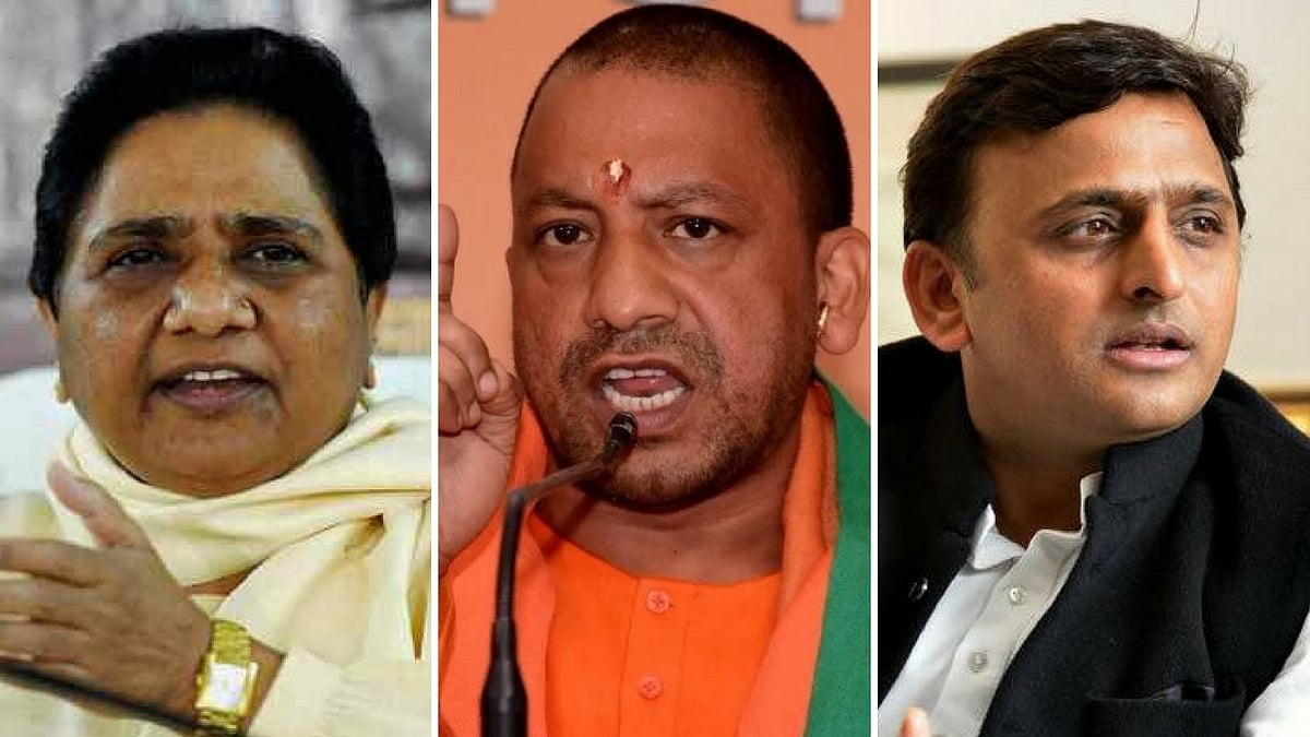 Mayawati, Yogi Adityanath and Akhilesh Yadav.