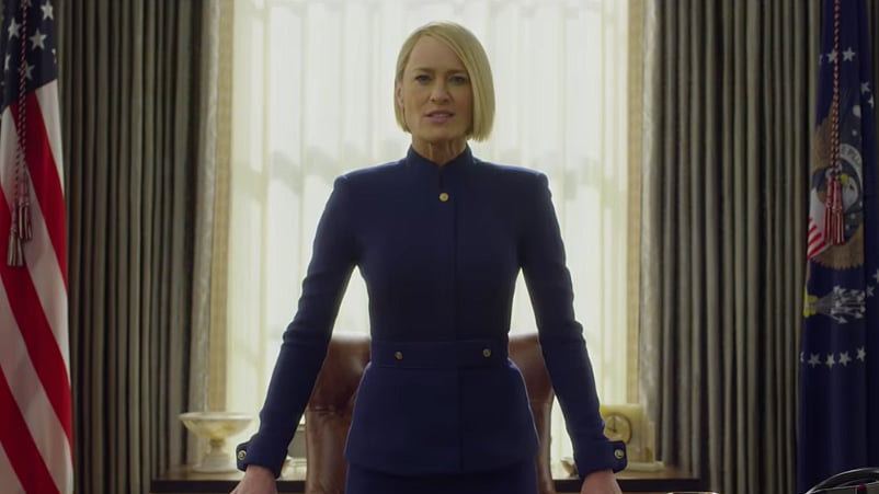 Robin Wright in <i>House of Cards</i>. 