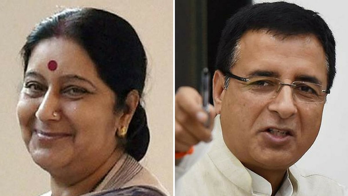 Sushma Swaraj and Randeep Surjewala