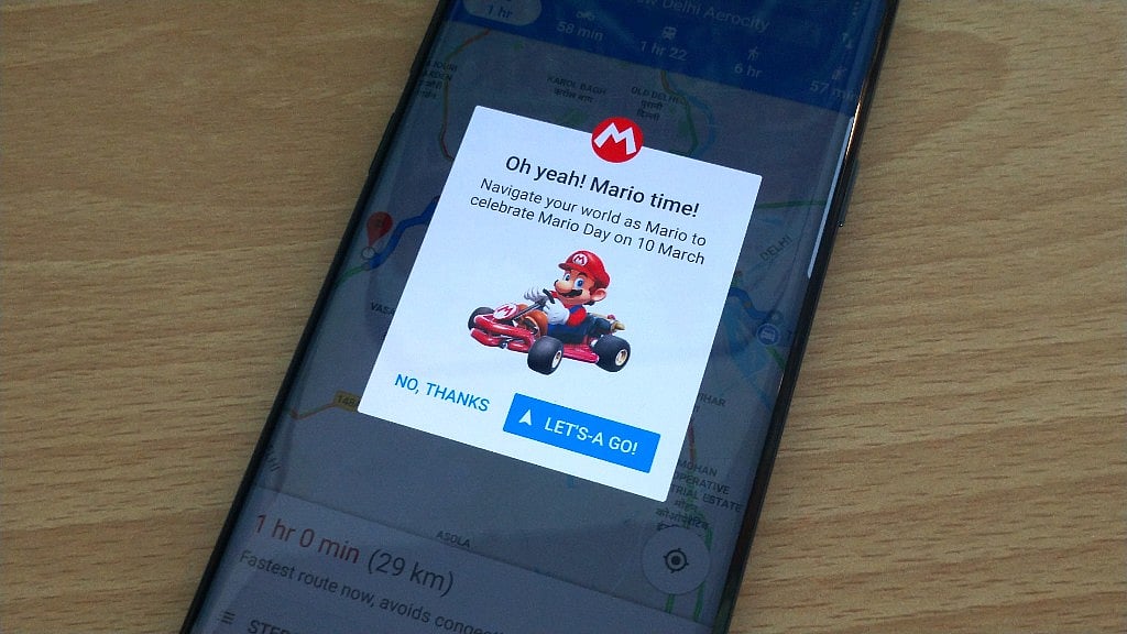 Want Mario to help with navigation on Google Maps?&nbsp;