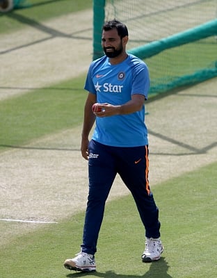 Indian fast bowler Mohammad Shami. (Photo: Surjeet Yadav/IANS)