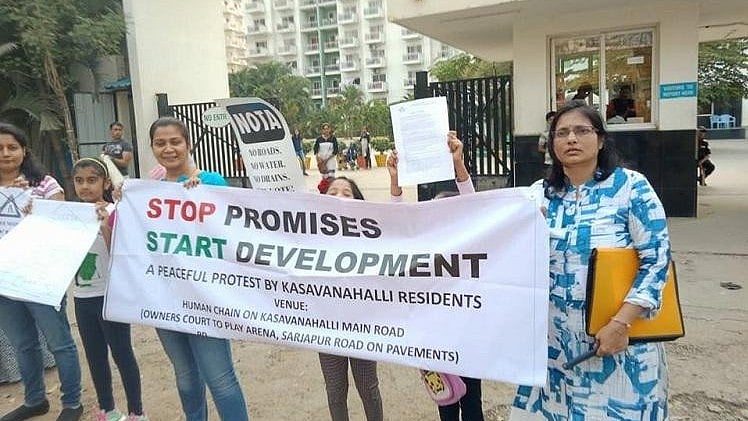 The Bengaluru residents say that they have miserable water supply, bad drainage infrastructure and bad roads.