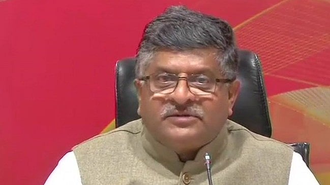 File photo of Union Minister Ravi Shankar Prasad.
