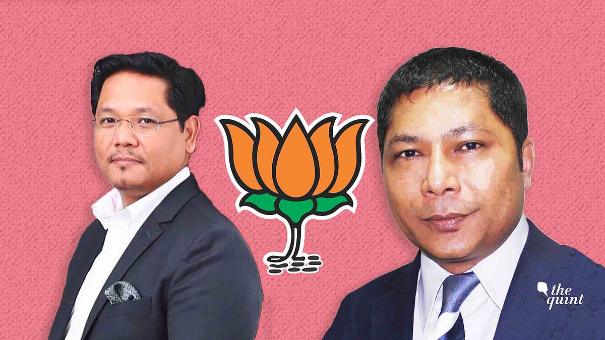 Mukul Sangma (right) and Conrad Sangma.