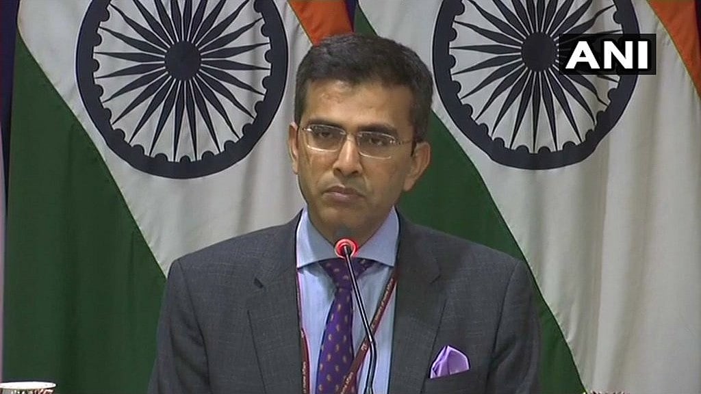 MEA Spokesperson Raveesh Kumar.
