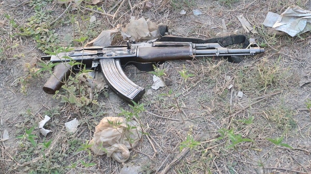 An AK-47 seized in one of the encounters. 