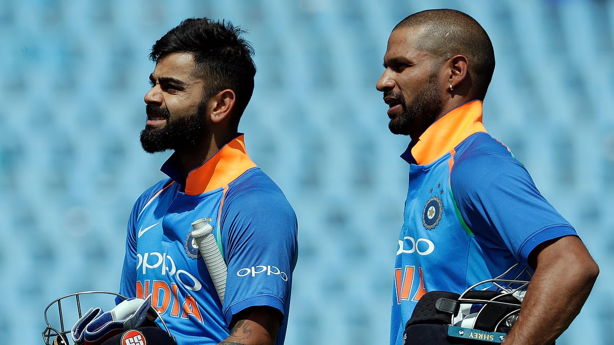 File photo of Virat Kohli and Shikhar Dhawan.