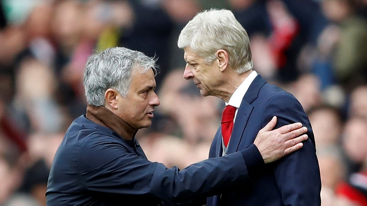 File photo of Jose Mourinho and Arsene Wenger.