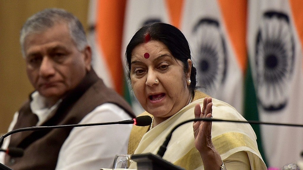 External Affairs Minister Sushma Swaraj.&nbsp;