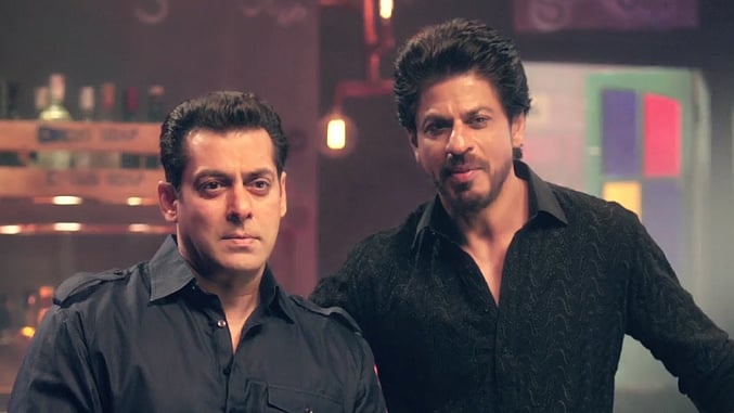 Salman Khan with Shah Rukh Khan.