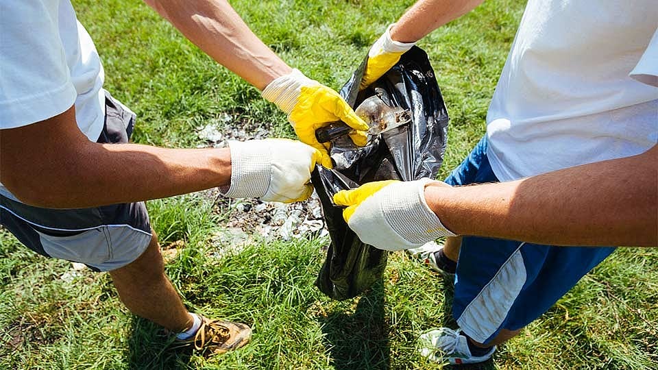 Plogging is a trend where people are encouraged to pick up trash from the ground while they have gone out jogging. 