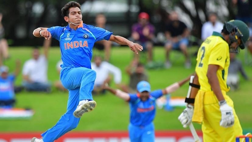 File photo of fast bowler Kamlesh Nagarkoti.
