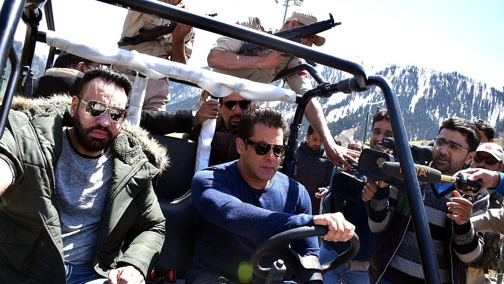 Superstar Salman Khan is currently shooting for ‘Race 3’ in the valley’s Sonmarg region.