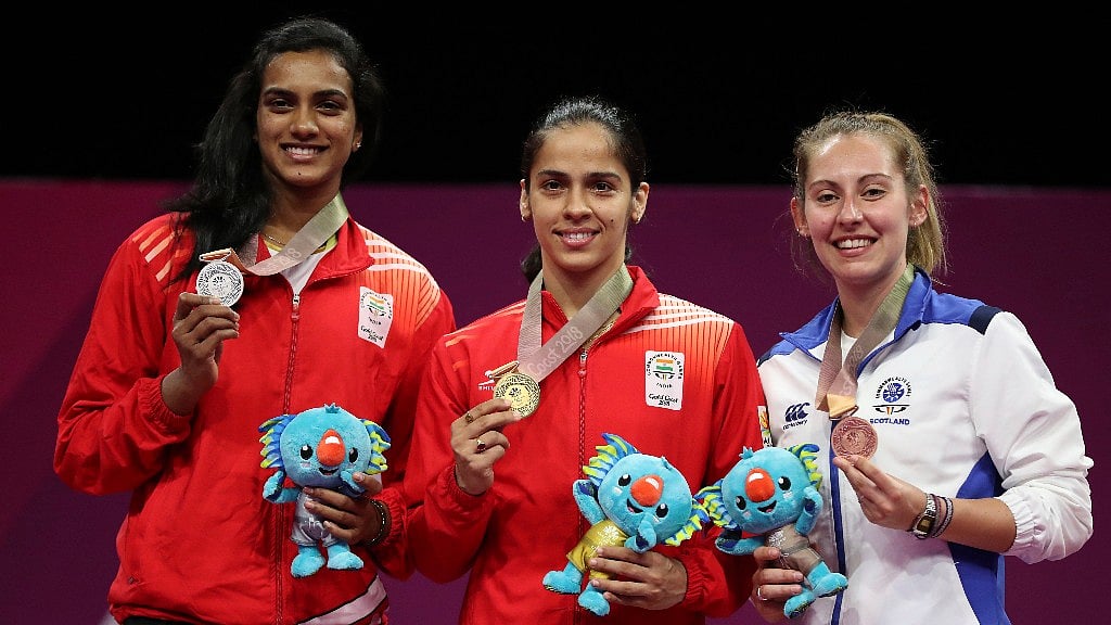 Saina Nehwal defeated PV Sindhu in an all-India women’s final to win the gold