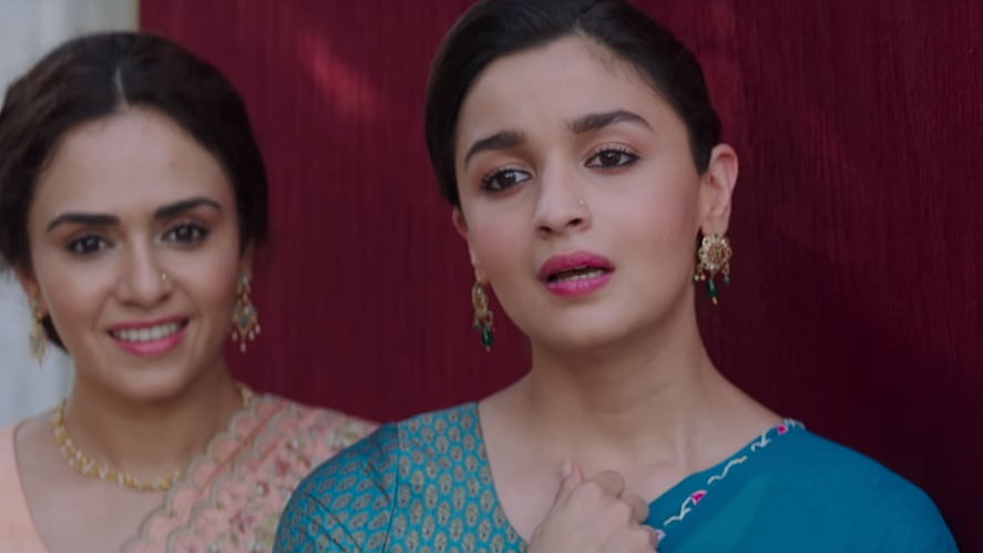 Alia Bhatt in a still from <i>Raazi</i>.