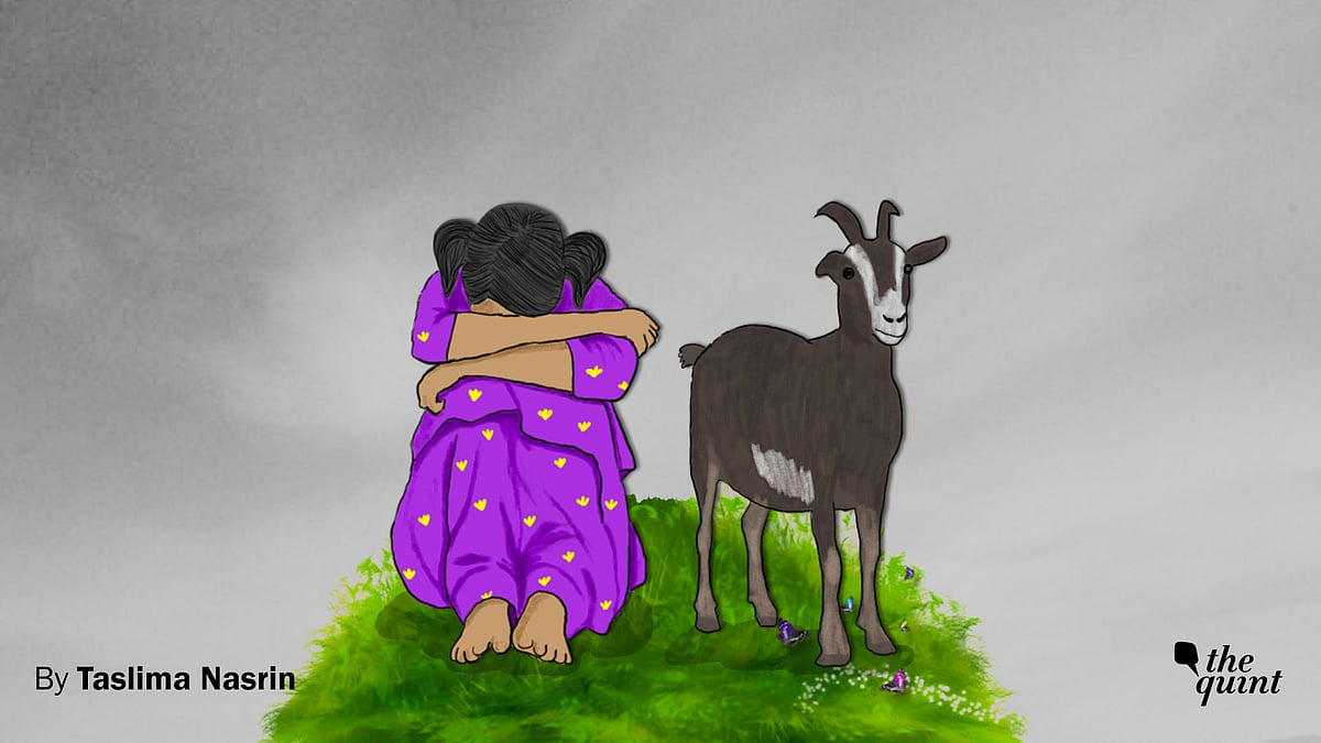Asrtist’s impression of the eight-year-old girl raped and murdered in Kathua.