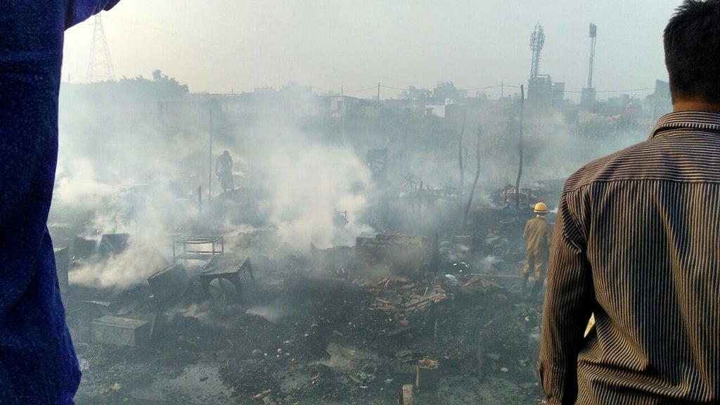 The Delhi Police are currently investigating the cause of fire.