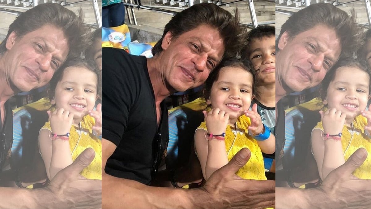 Shah Rukh Khan and Ziva Dhoni.