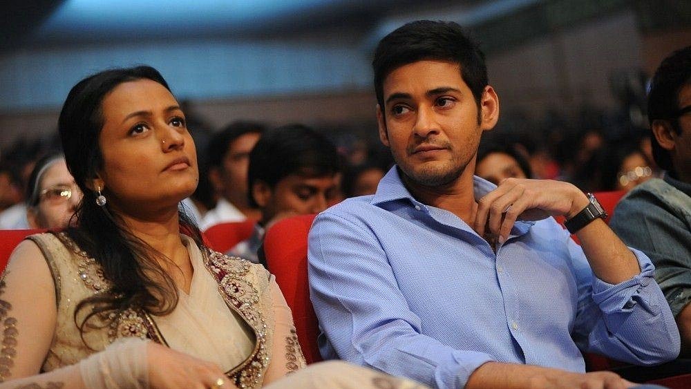 Namrata Shirodkar and her husband, Mahesh Babu.&nbsp;