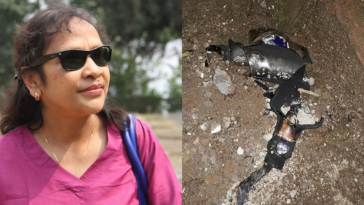Mukhim escaped unhurt in Tuesday’s attack as the petrol bomb missed the glass panes of her bedroom by a few inches.