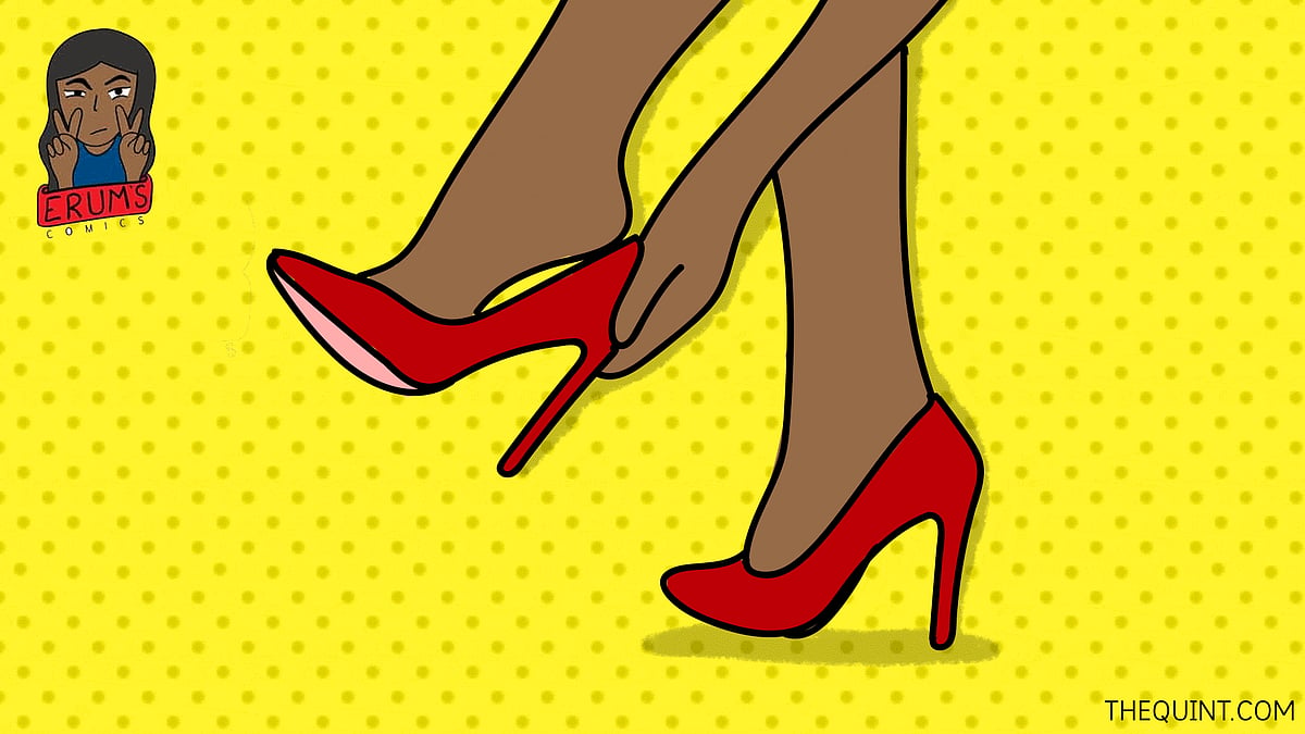 High heels are pleasure with pain.